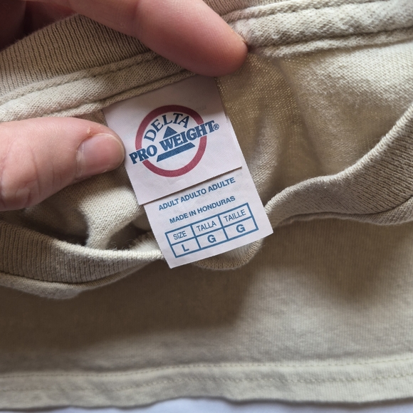 Bundle of 3 Delta Pro Weight Western Aztec Graphic Tees Tan Khaki Size L - Picture 3 of 10